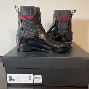 Brand New Coach Rubber Rainbooties